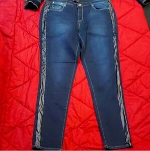Nwt Ashley stewart faux leather jeans Size 18